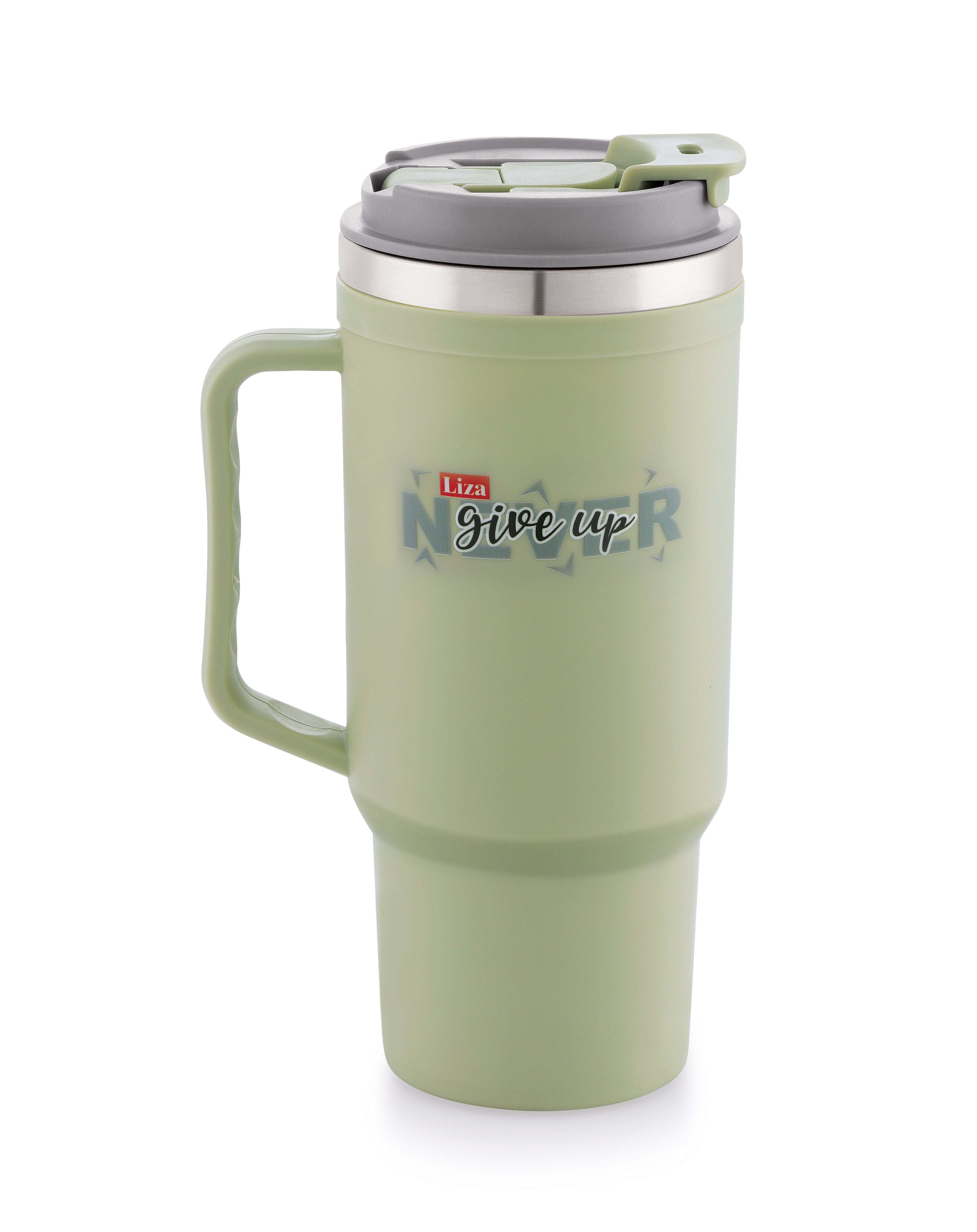 Adore Hydrate Pro Insulated Thermoware Drinking Tumbler Bottle with Handle-750ml-Militery Green