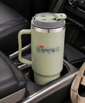 Adore Hydrate Pro Insulated Thermoware Drinking Tumbler Bottle with Handle-750ml-Militery Green