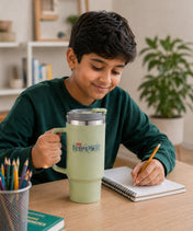 Adore Hydrate Pro Insulated Thermoware Drinking Tumbler Bottle with Handle-750ml-Militery Green