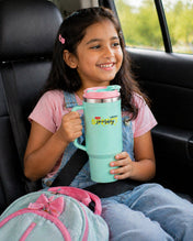 Adore Hydrate Pro Insulated Thermoware Drinking Tumbler Bottle with Handle-750ml-Bright Blue
