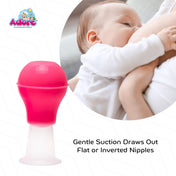 Adore Nipple Puller with Anti bacterial Storage Case- Pink