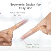 Adore Baby Finger brush with Hygiene Storage Case- White