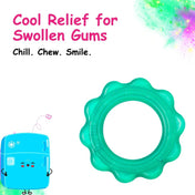 Adore Luscious Jumbo Water Filled EVA Teether- Big Ring Green