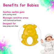 Adore Luscious Water Filled EVA Teethers- Yellow Bear -2pack