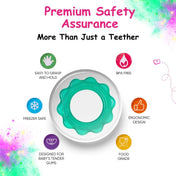 Adore Luscious Jumbo Water Filled EVA Teether- Big Ring Green