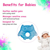 Adore Luscious Water Filled EVA Teethers- Blue Owl -2pack