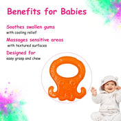 Adore Luscious Water Filled EVA Teethers- Orange Octopus -2pack