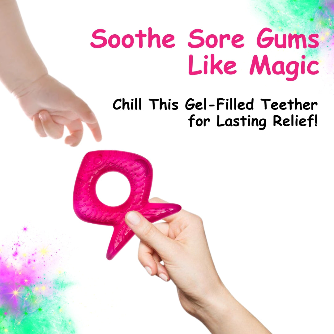 Adore Luscious Water Filled EVA Teethers- Pink Fish -2pack