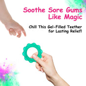 Adore Luscious Jumbo Water Filled EVA Teether- Big Ring Green