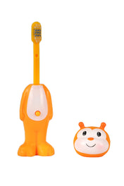 Adore Kids Pop Up Toothbrush with Safety Head Attractive Character - Orange Bee