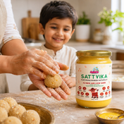 Adore Sattvika A2 Desi Cow Ghee for Babies | Traditional Bilona Process | Pure & Natural | 500g