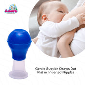 Adore Nipple Puller with Anti bacterial Storage Case-Blue