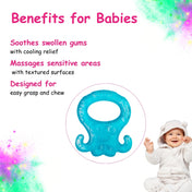 Adore Luscious Water Filled EVA Teethers- Blue Octopus -2pack