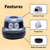 Adore Wow! The Character Powder Puff Set- Penguin