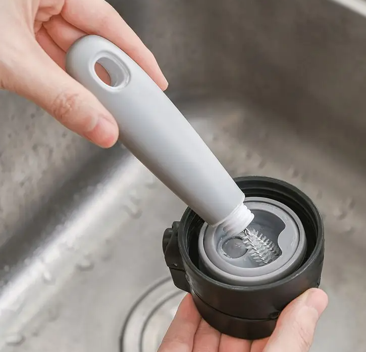 Adore The Rockstar 2 in 1 Bottle Cleaning Brush Kit -Black