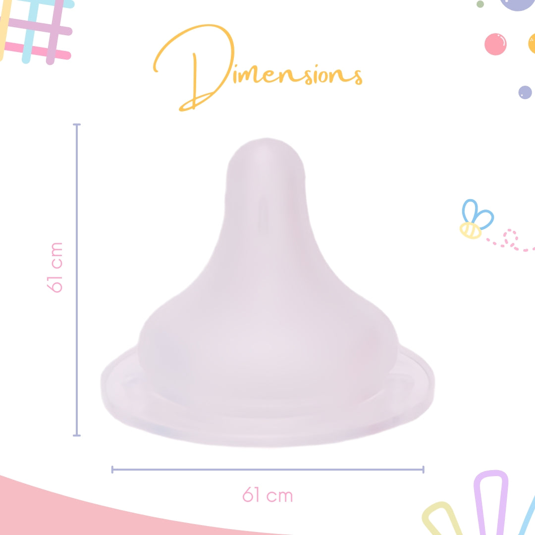 Adore Nok Nok Anti-Colic Wideneck Teat Pack of 2 Nipples - Medium Flow Nipple