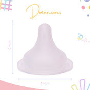 Adore Nok Nok Anti-Colic Wideneck Teat Pack of 2 Nipples - Medium Flow Nipple