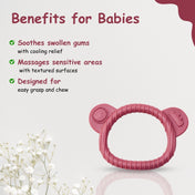 Adore Koala Silicon Teether- Pack of 2 - Pink