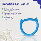 Adore Katty Silicon Teether- Pack of 2- Blue