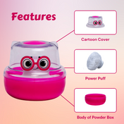 Adore Wow! The Character Powder Puff Set- Quirky Pink