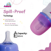 Adore England Narrow Neck Feeding Bottle 60ml - Pink