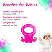 Adore Luscious Water Filled EVA Teethers- Pink Ocotpus -2pack