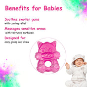 Adore Luscious Water Filled EVA Teethers- Pink Squirrel -2pack