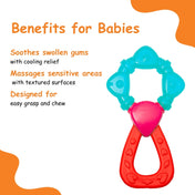Adore Luscious 2 in 1 Water Teether- Flower Blue