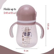 Adore Robo Weighted Straw Sipper with Gravity Ball and Twin Handle