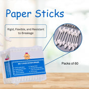 Adore Baby Cotton Swabs with Double Ste,- Pack of 60 Swabs