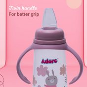 Adore Petite Sr! The Mini Soft Spout Sipper with Twin Handle 250ml - Pink