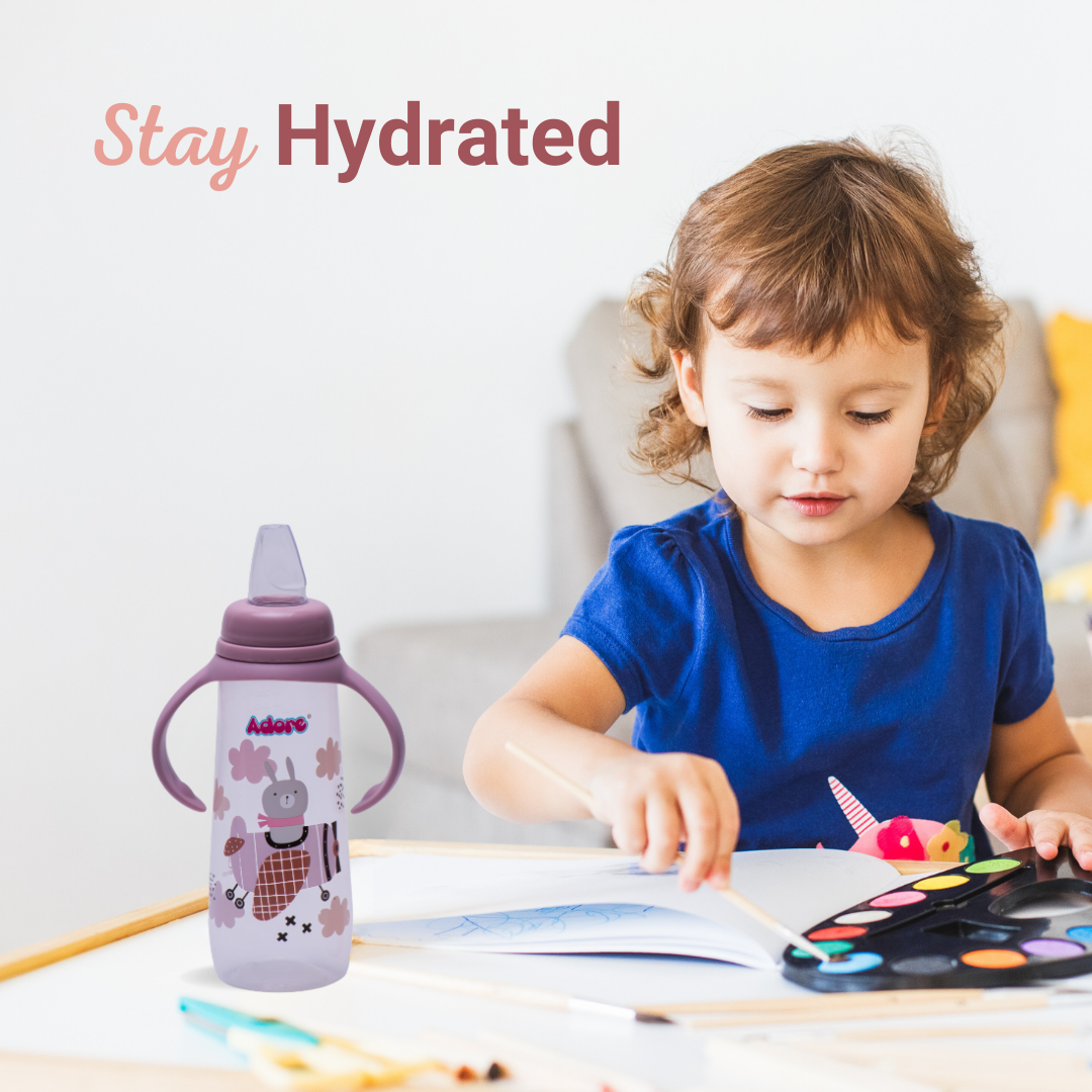 Adore Petite Sr! The Mini Soft Spout Sipper with Twin Handle 250ml - Pink