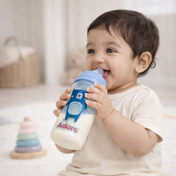 Adore Advanced CONTANGO- The 4 Stage Ventilated Anti-Colic Stem Baby Feeding Bottle- 250ml- Blue