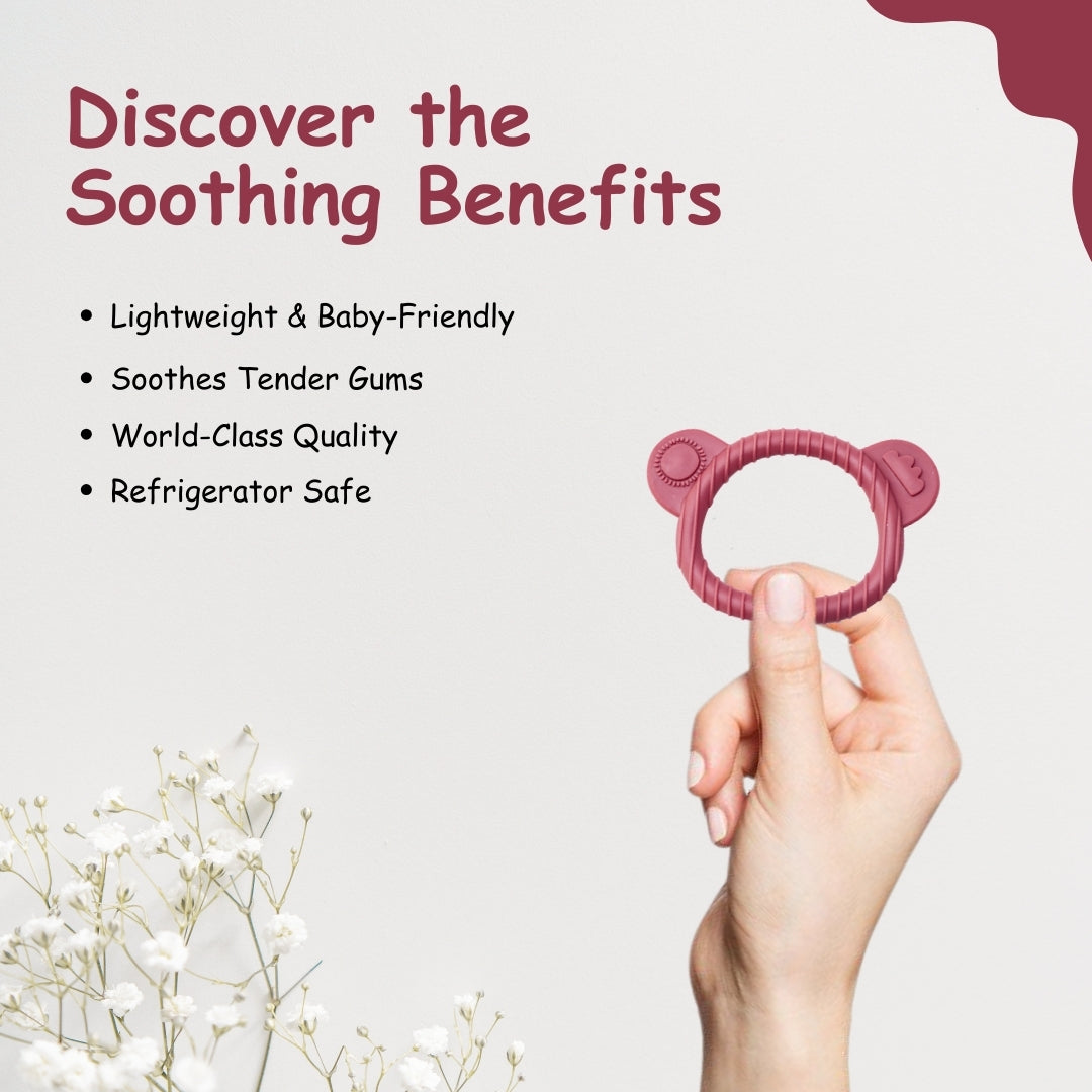 Adore Koala Silicon Teether- Pack of 2 - Pink