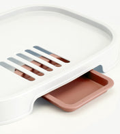 Adore Avalanche 2 in 1 Baby Bottle Drying Rack & Storage Box with Lid & Handle Portable - Pink