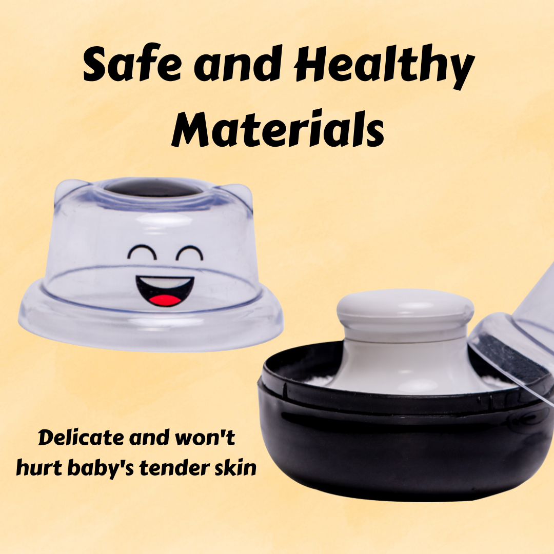 Adore Wow! The Character Powder Puff Set- Smiley Black