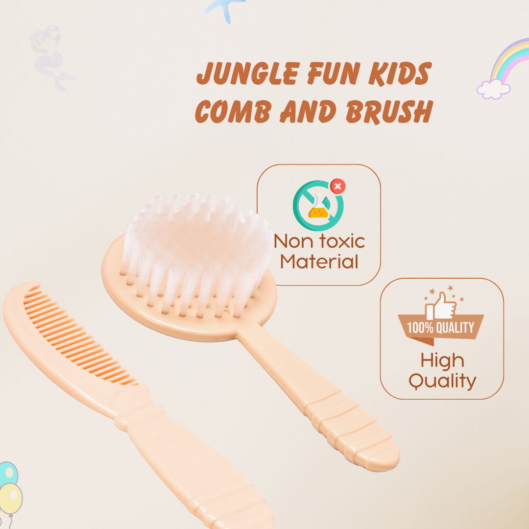 Adore Jungle Fun Baby Brush & Comb Set- Deer