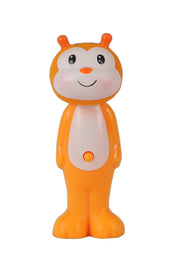 Adore Kids Pop Up Toothbrush with Safety Head Attractive Character - Orange Bee