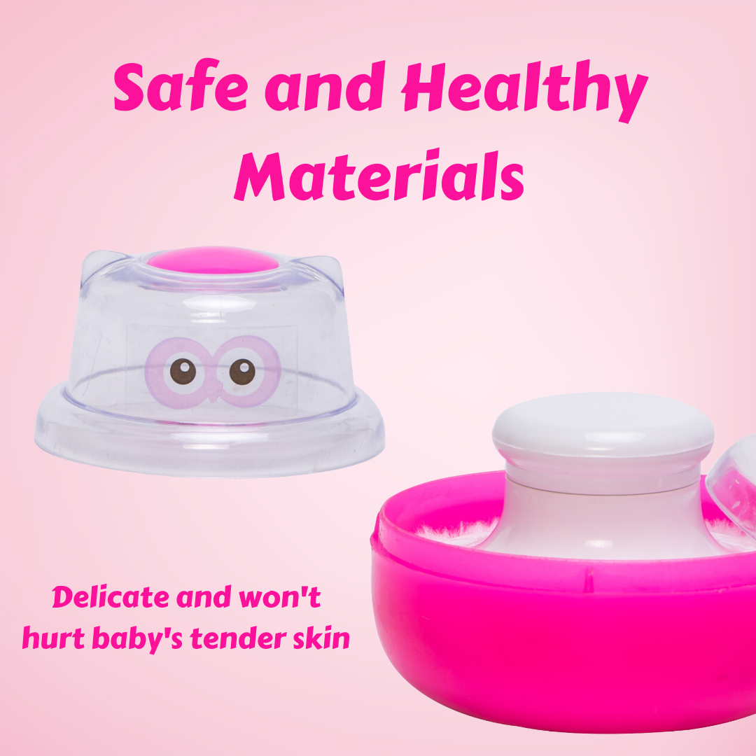 Adore Wow! The Character Powder Puff Set- Owl Pink