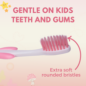 Adore Standy Kids Toothbrush With Safety Case Pack of 4 - Pink