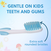 Adore Standy Kids Toothbrush With Safety Case Pack of 4 - Blue