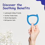 Adore Katty Silicon Teether- Pack of 2- Blue