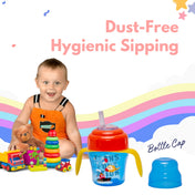 Adore Upsilon Straw Sipper with Twin Handle 150 ml - Transport