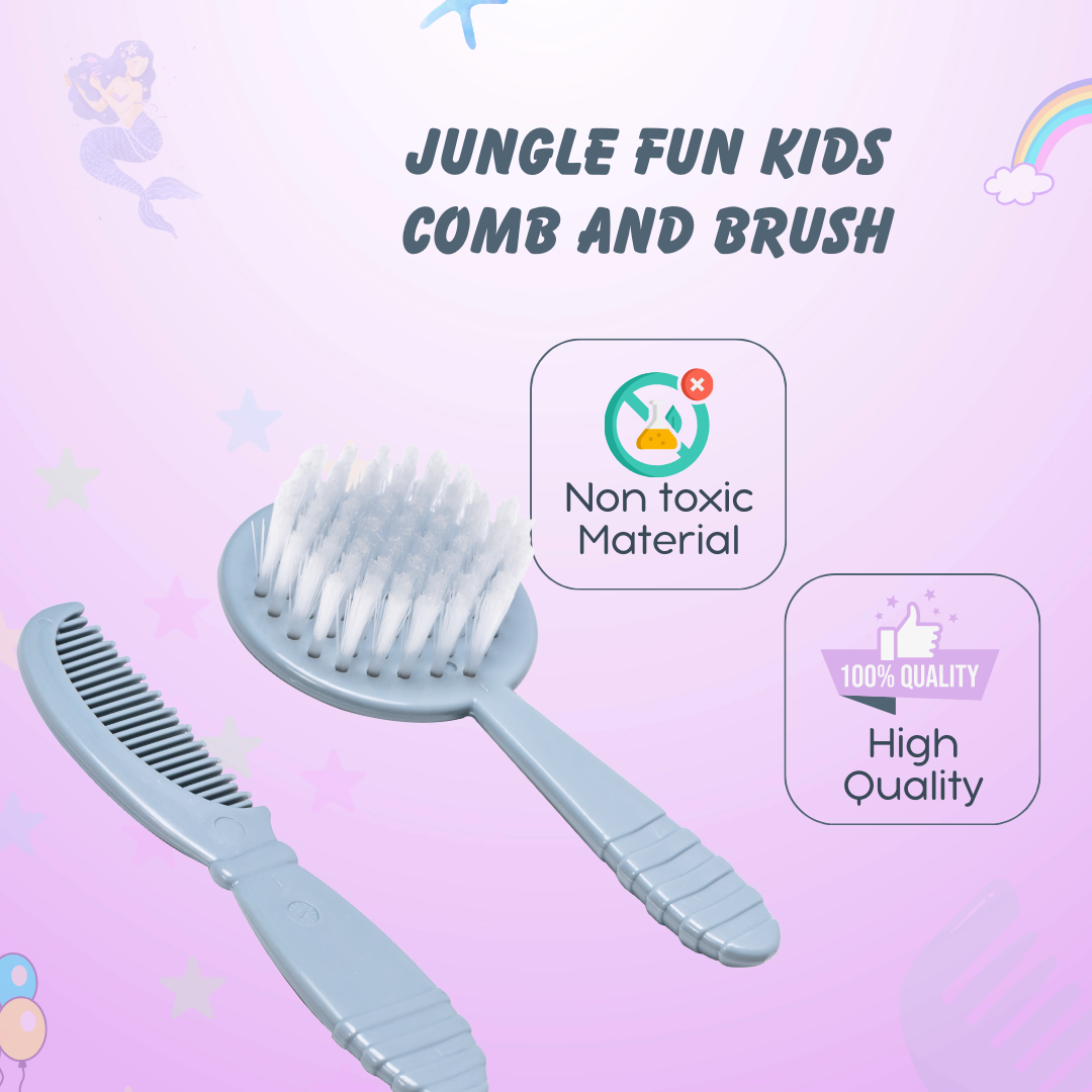 Adore Jungle Fun Baby Brush & Comb Set- Lion