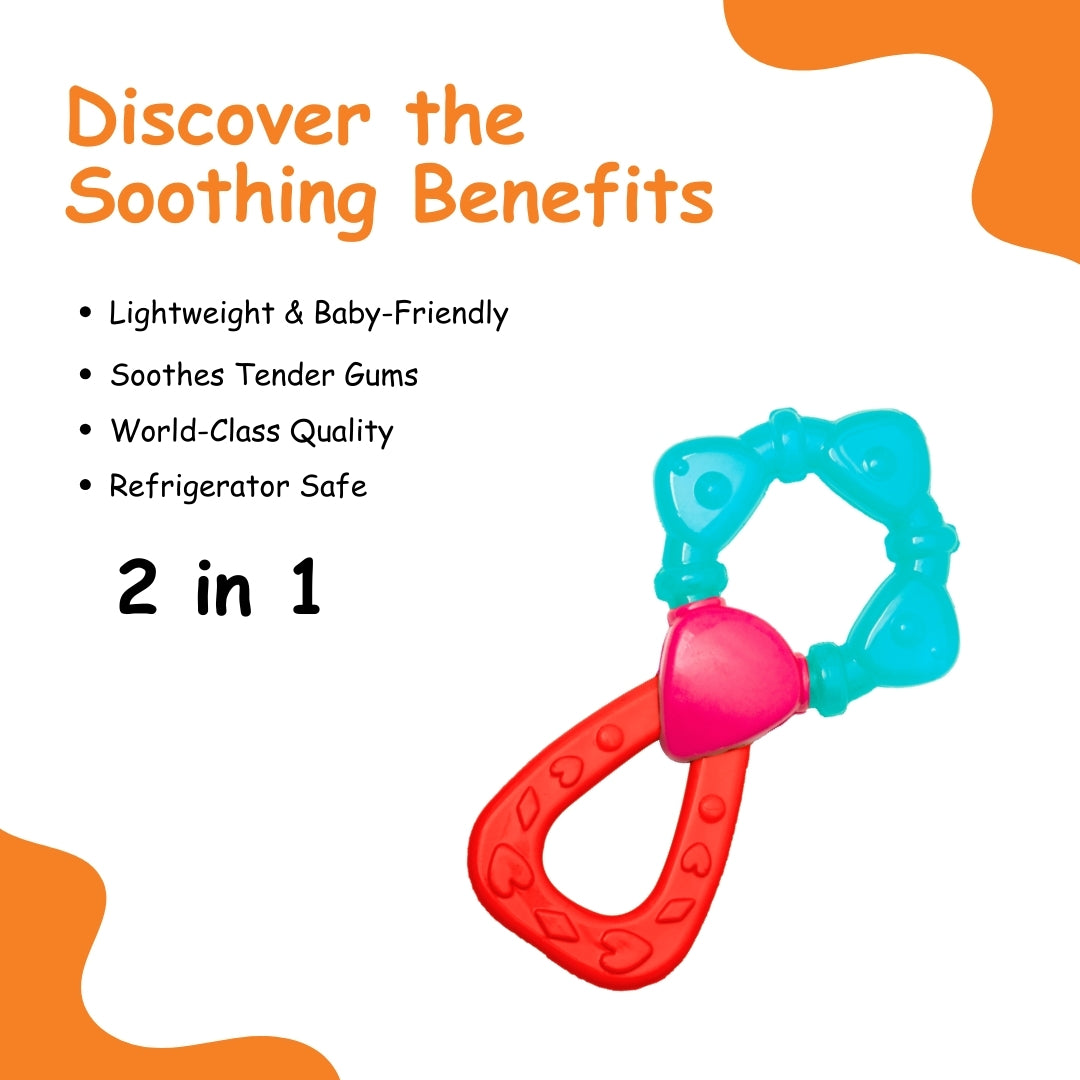 Adore Luscious 2 in 1 Water Teether- Flower Blue