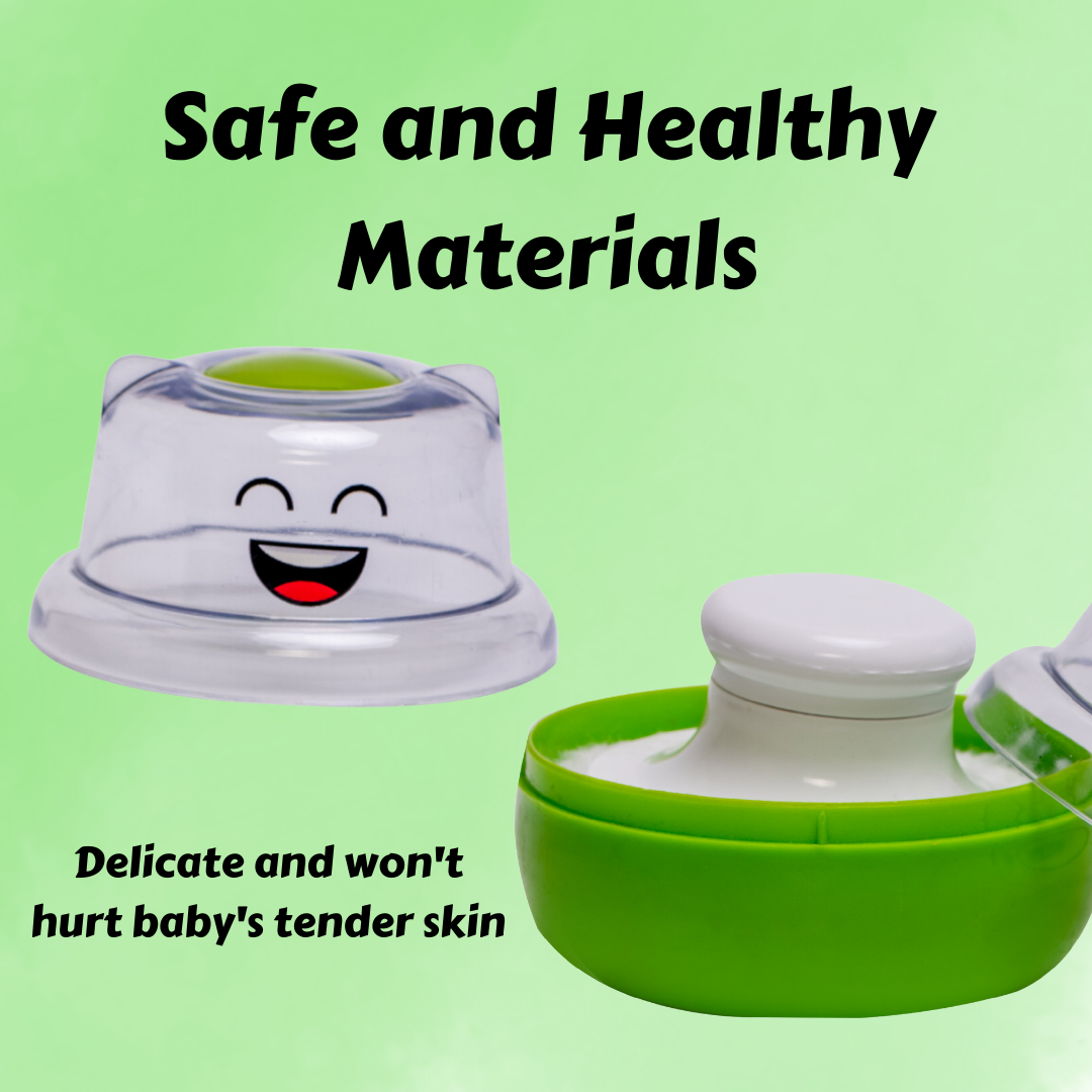 Adore Wow! The Character Powder Puff Set- Smiley Green