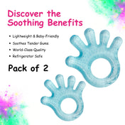 Adore Luscious Water Filled EVA Teethers- Hi5 Blue -2pack