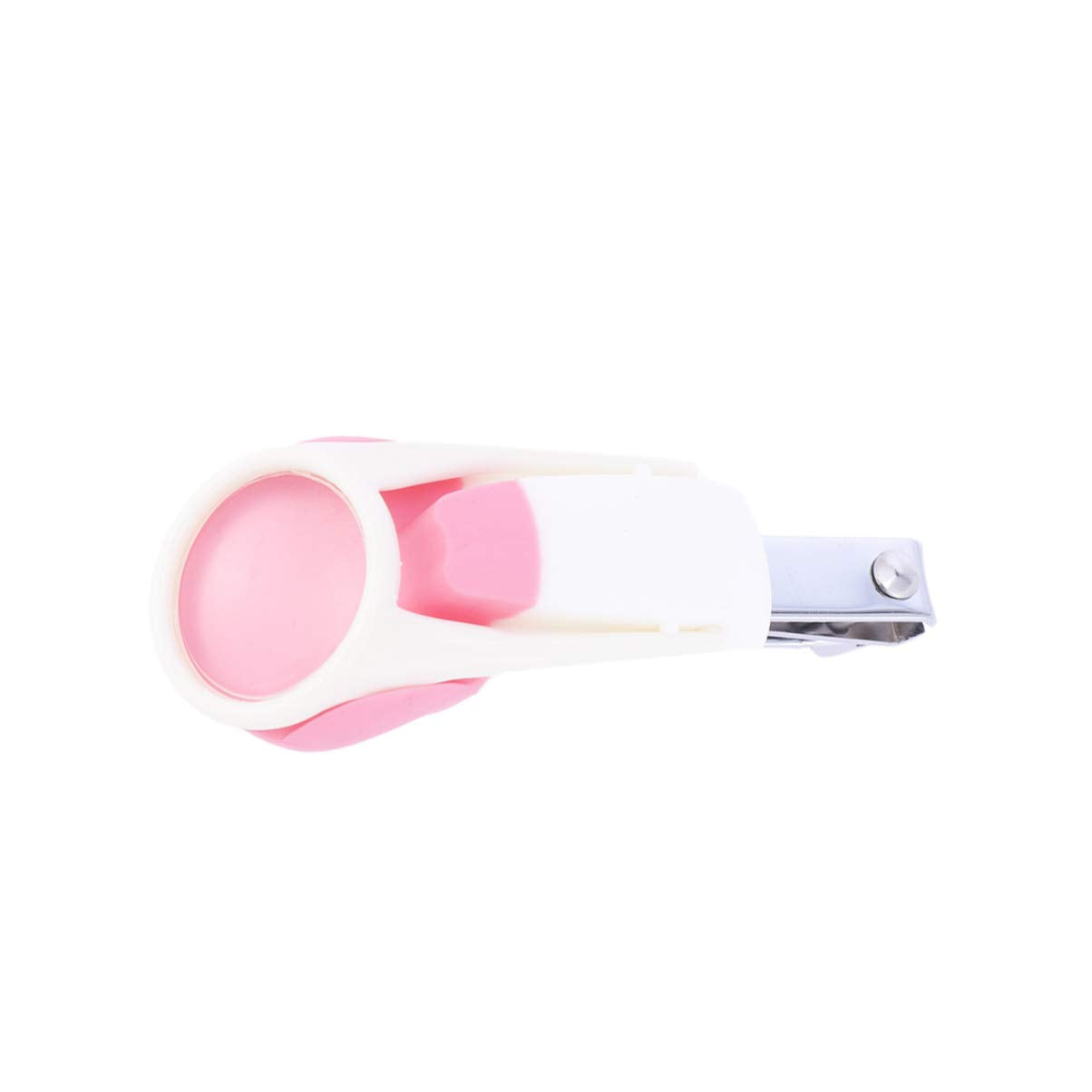 Adore Zoom Nail Clipper With Magnifier Glass-Stainless Steel - Pink
