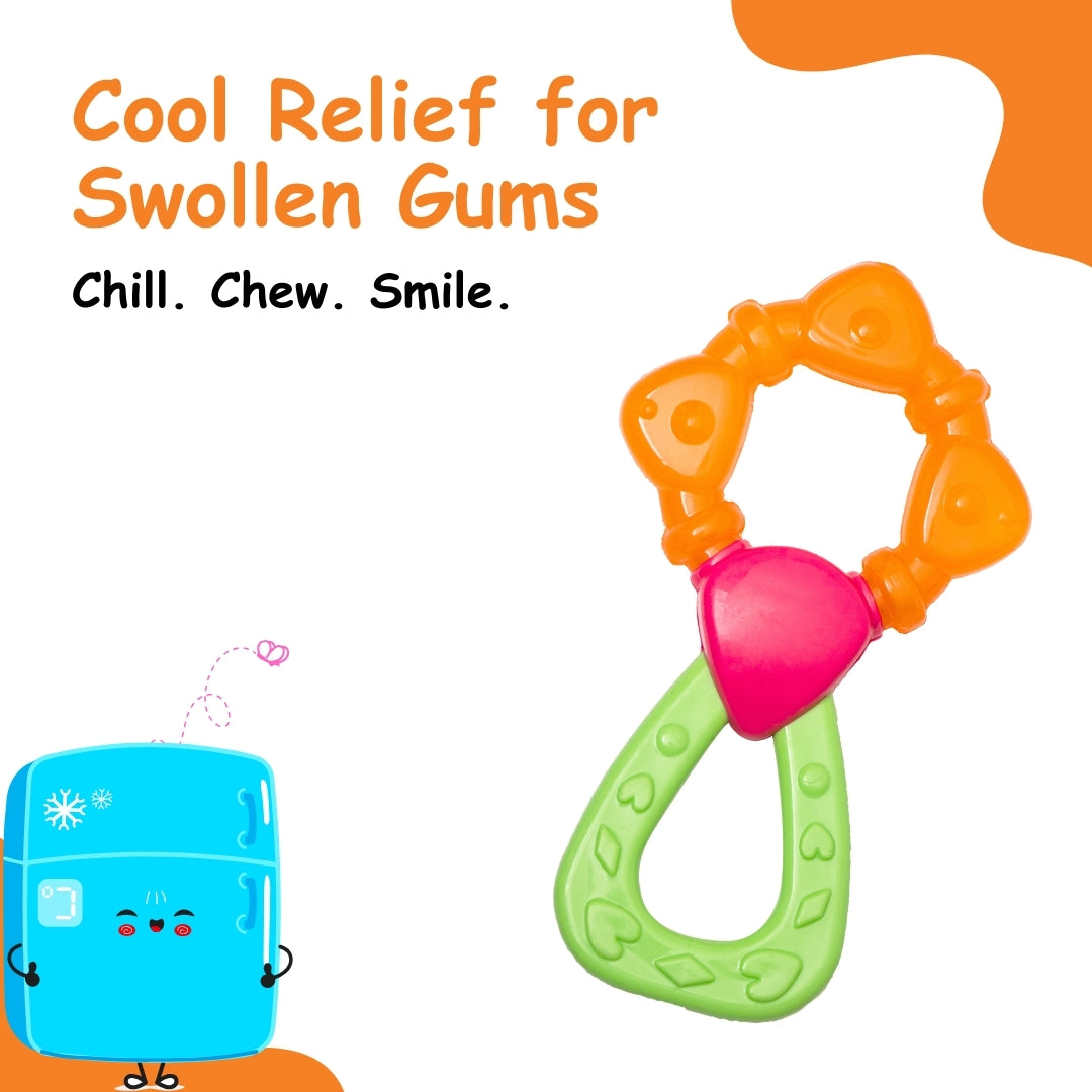 Adore Luscious 2 in 1 Water Teether- Flower Orange