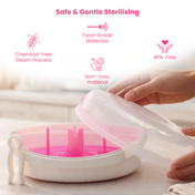 Adore Microwave Steam Sterilizer - Pink